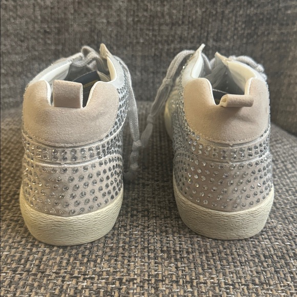 Mi.iM Miko Rubber Sole Lace-up Rhinestone Suede Star Sneakers size 8.5 - Picture 5 of 11